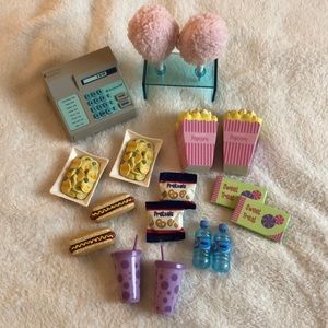 American Girl Doll Concession Stand Register + Food Set
